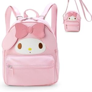 Cute Pink Character Backpack Sanrio Hello kitty bow purse